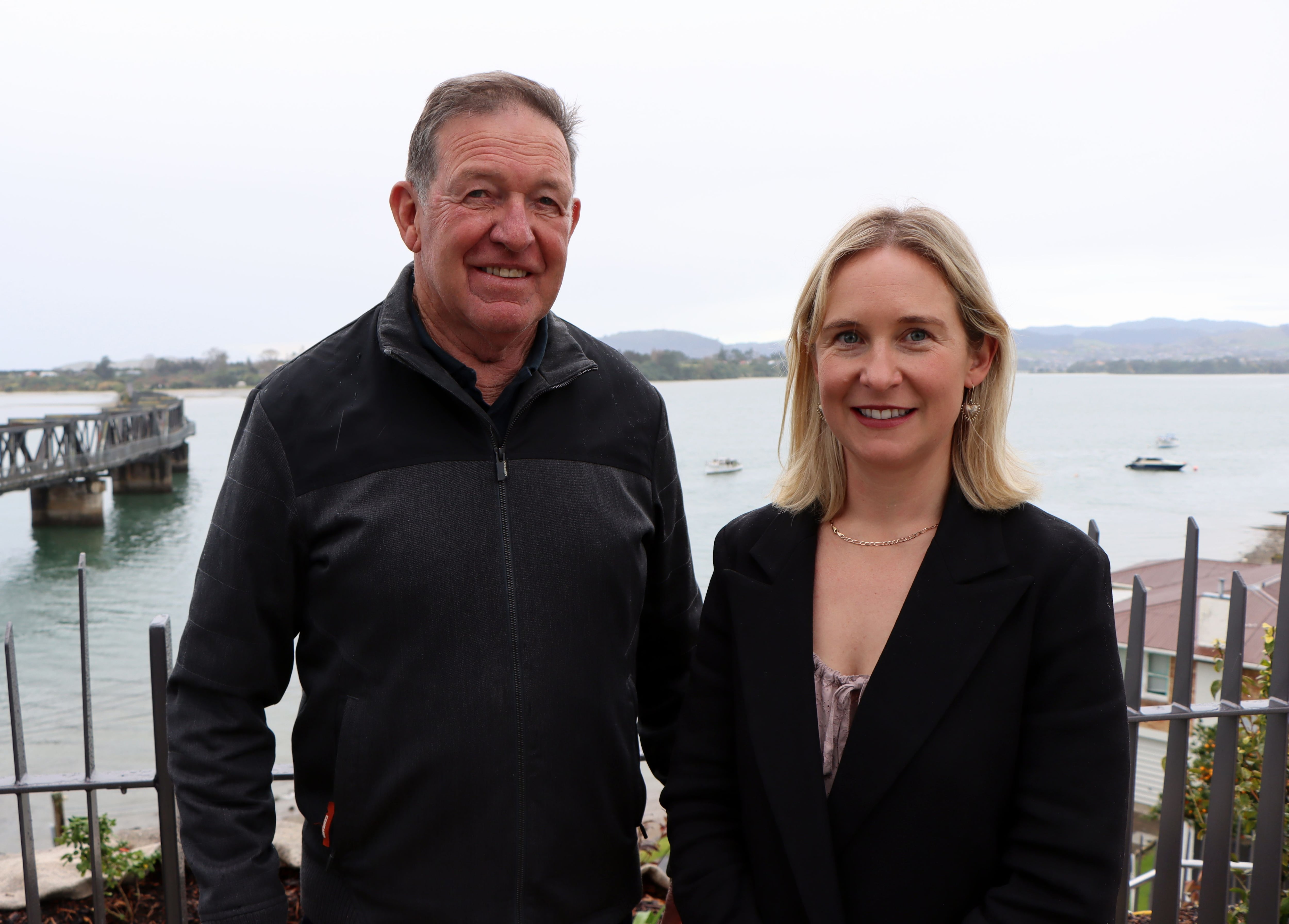 Peter and Amy Bourke of Hauraki Express want to start a commuter ferry service in Tauranga. Photo: Alisha Evans/SunLive.