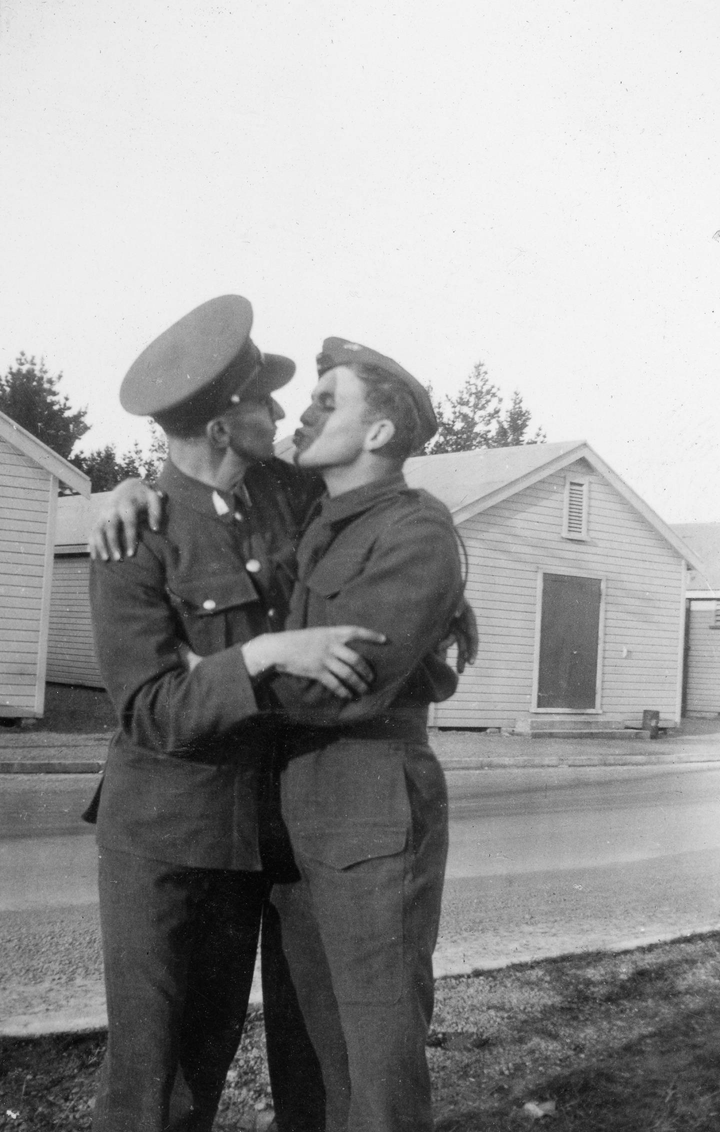Vintage gay men soldiers naked