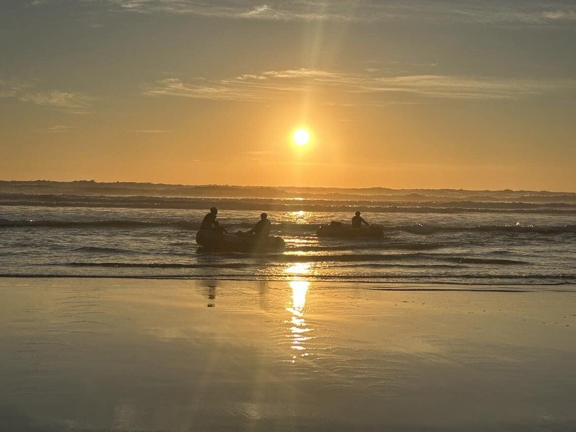  Surf lifeguards rescued two fishermen on Saturday night, February 8th 2025. Photo / supplied