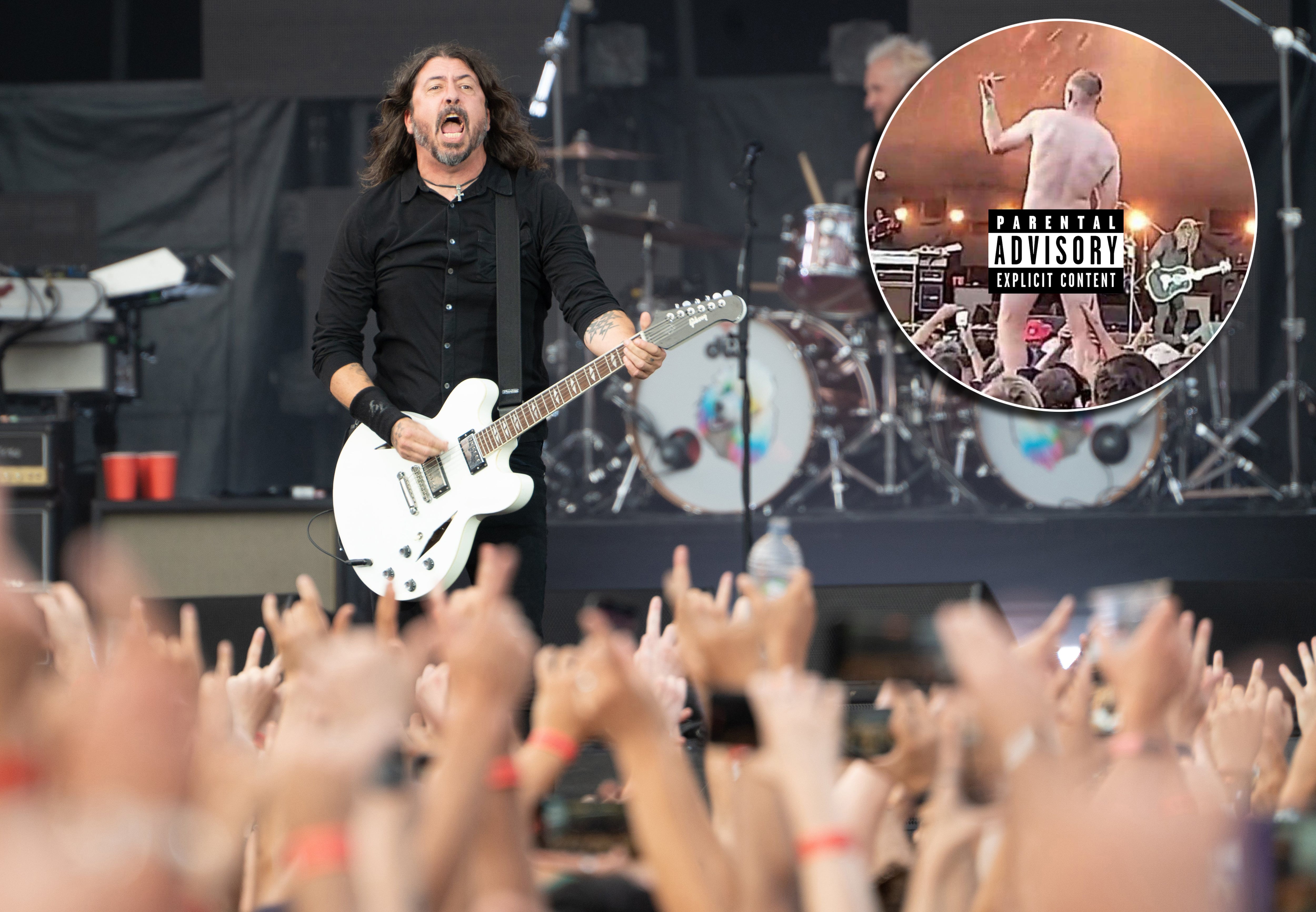 Foo Fighters Christchurch: Cheeky concertgoer arrested after stripping naked  in crowd - NZ Herald