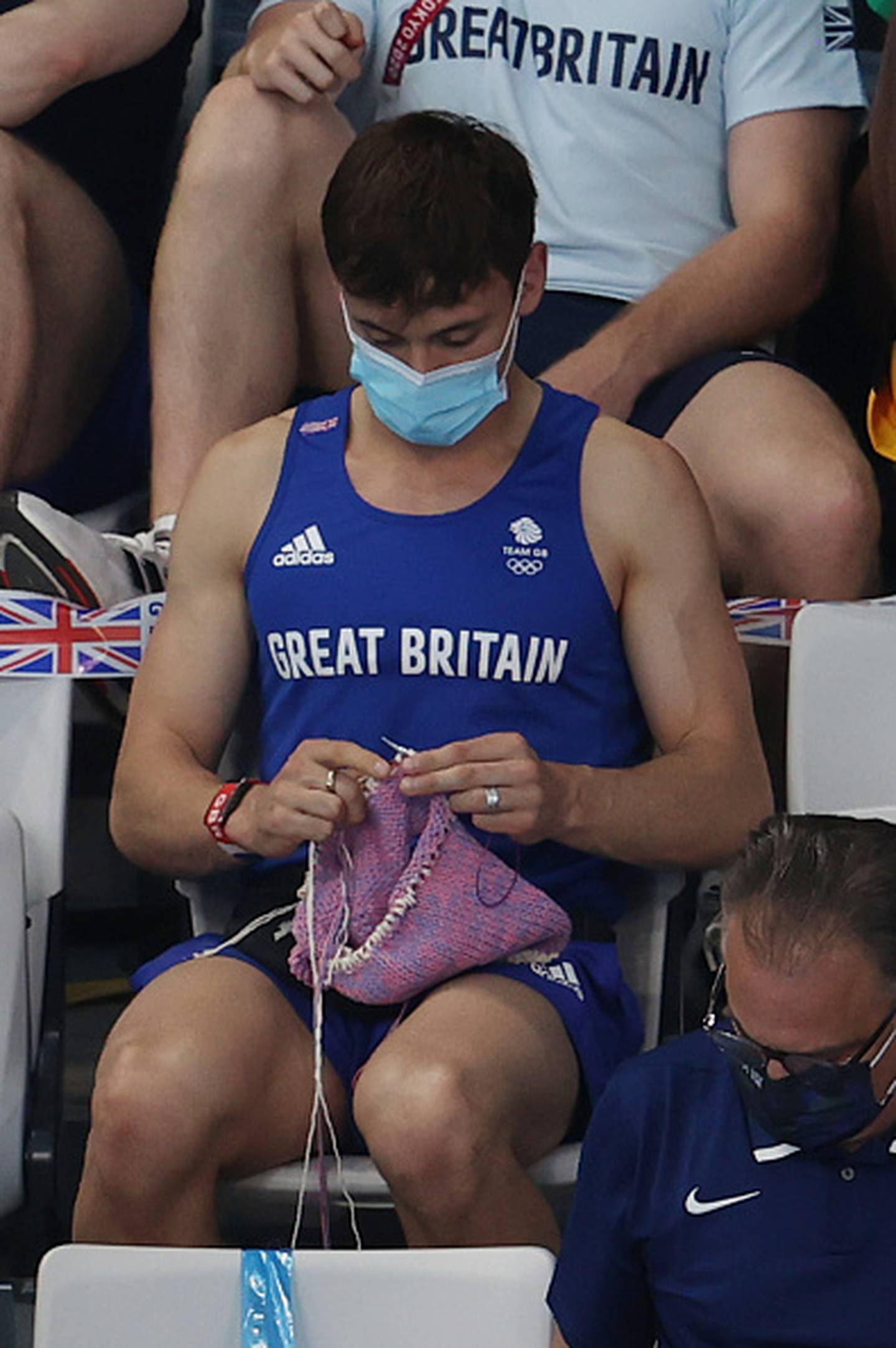 Tokyo Olympics 2020: Tom Daley knits a dog jumper while ...