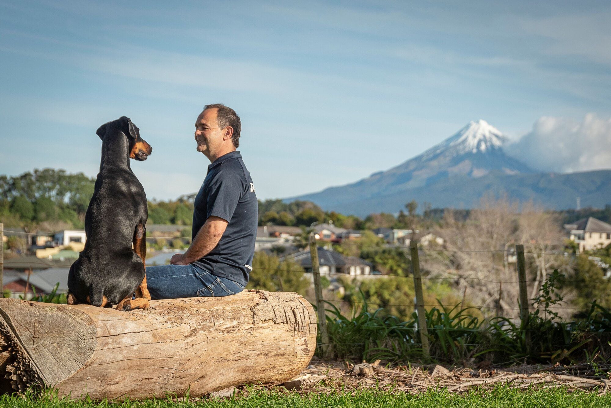 Nick Wilson and his dog Lars will star at Doggy Day Out. Photo / Supplied