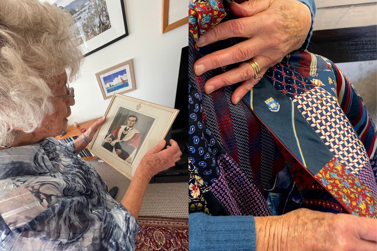 Wearable history: 94-year-old's jacket made of late husband's ties