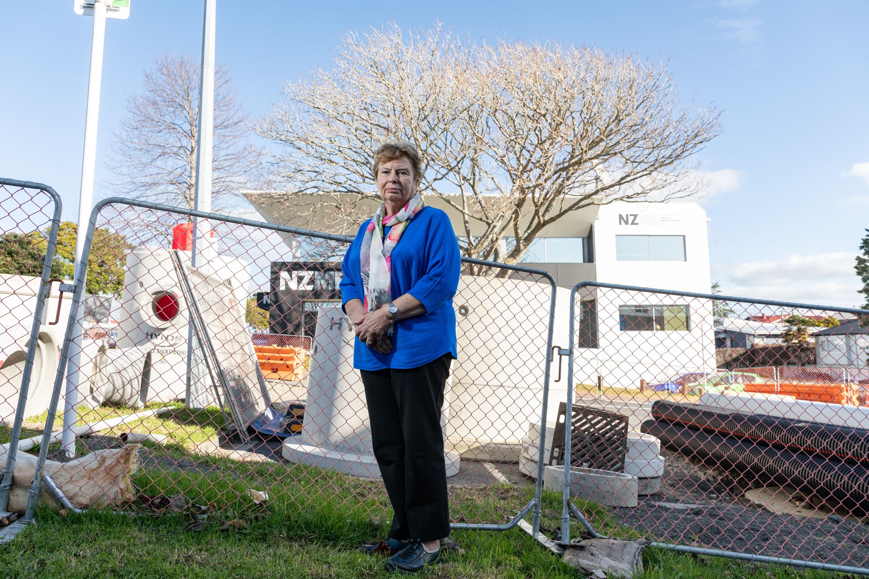 Christine Currie who owns 405 Cameron Rd, where NZME is based. in July 2023. Photo / Alex Cairns