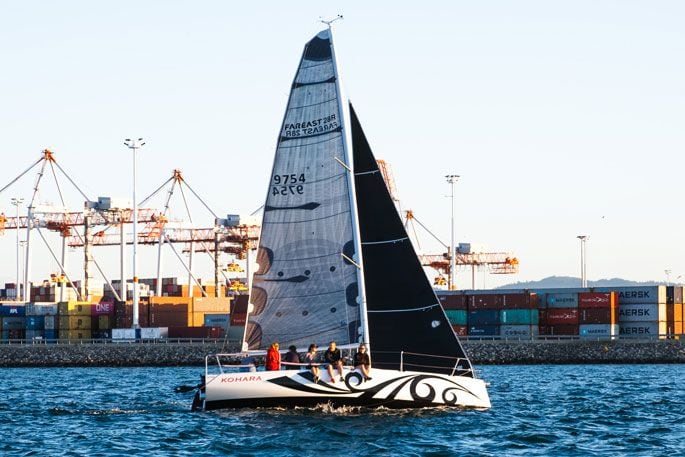 Sailing in Tauranga harbour on a WOW night. Photo: Supplied.