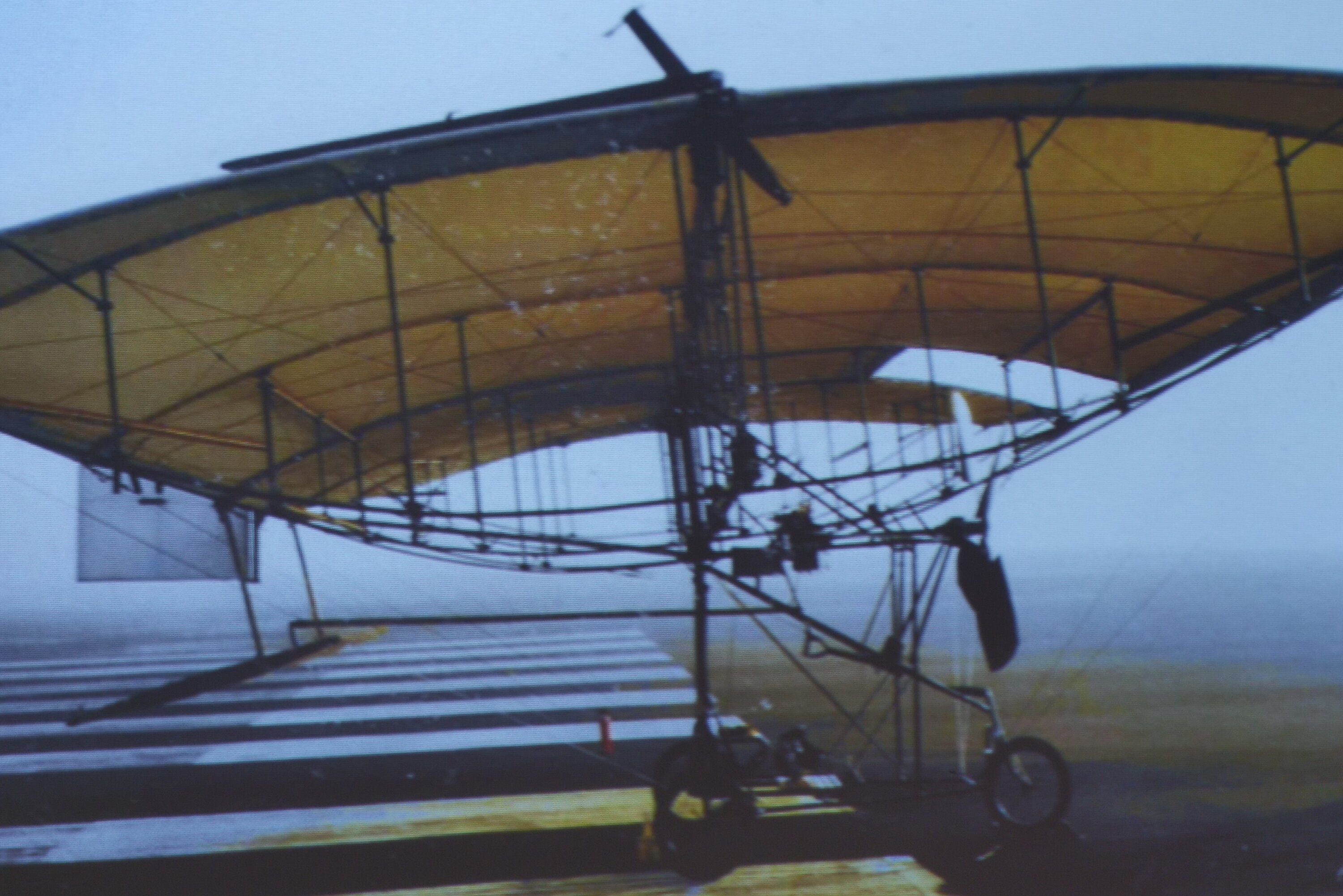 Ivan Mudrovcich's reproduction of Richard Pearse's aircraft. It is now in the main hanger at Classic Flyers in Mount Maunganui. Photo / Tom Eley