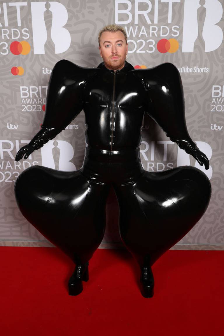 Sam Smith stuns at the Brit Awards with unusual ‘inflatable’ outfit