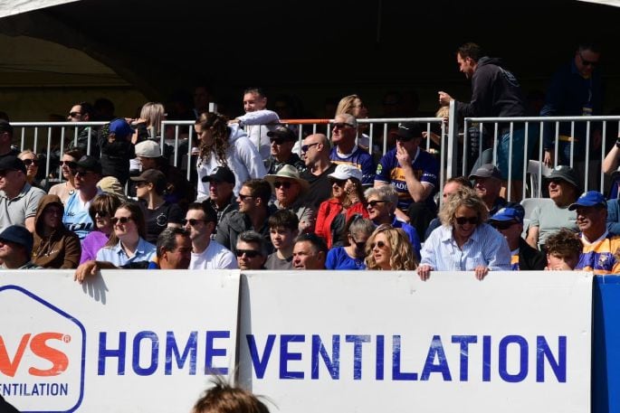 Sponsors and supporters packed the stands on Saturday at Tauranga Domain for the Bay of Plenty Steamers game against Northland. Photo / Bay of Plenty Rugby