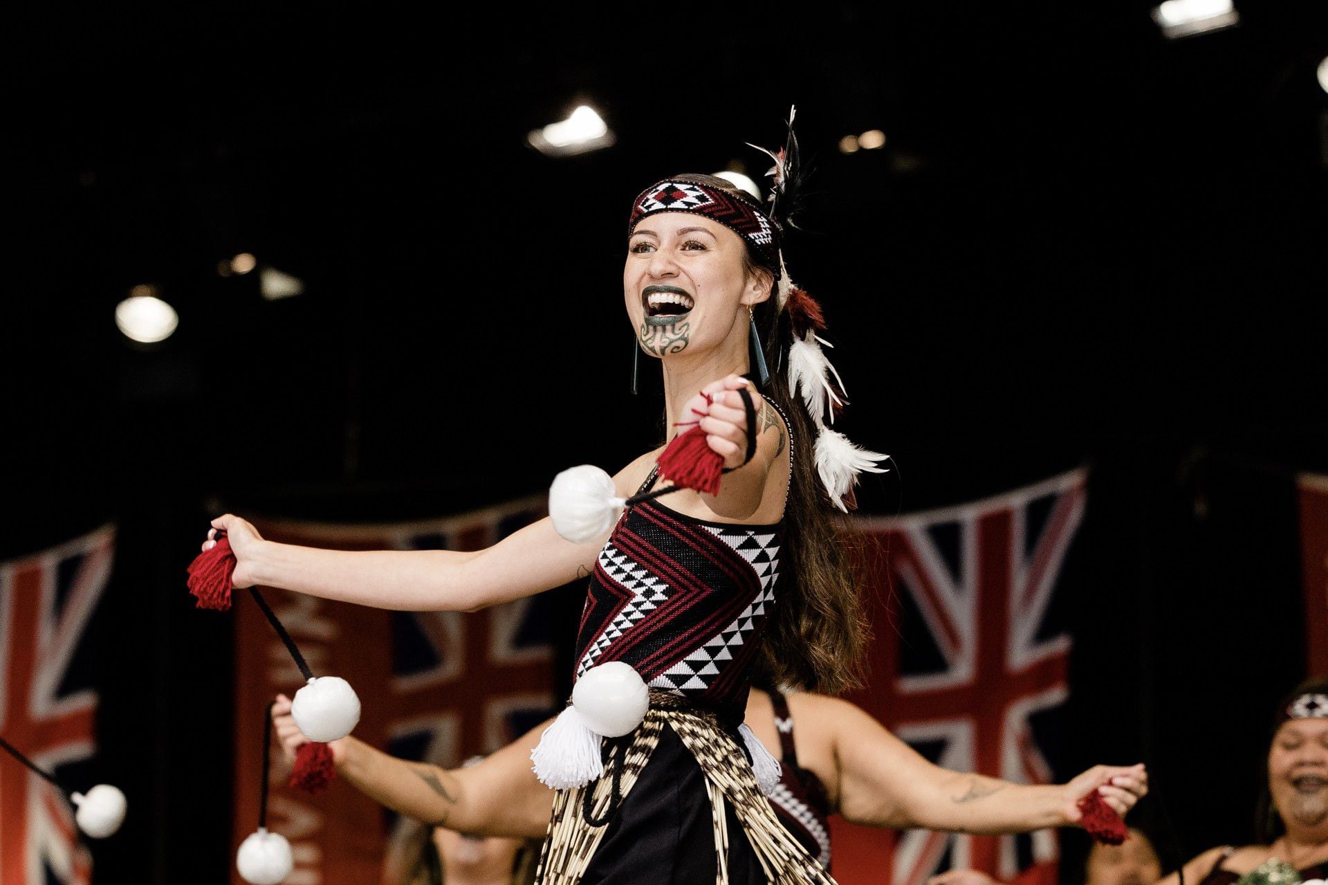 Anipātene Biddle, a kaihaka [performer] from Te Kapa Haka o Ngāti Whakaue, was excited to perform with her cousins and friends at Te Matatini o Te Kāhui Maunga 2025.