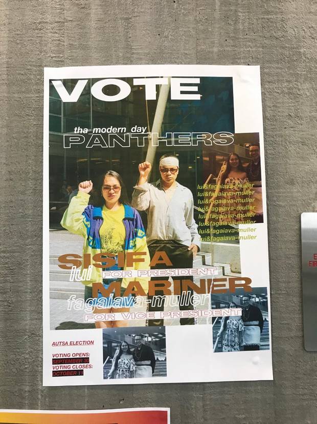 Two students have complained about a student election poster they say is making them feel uncomfortable. Photo / Supplied