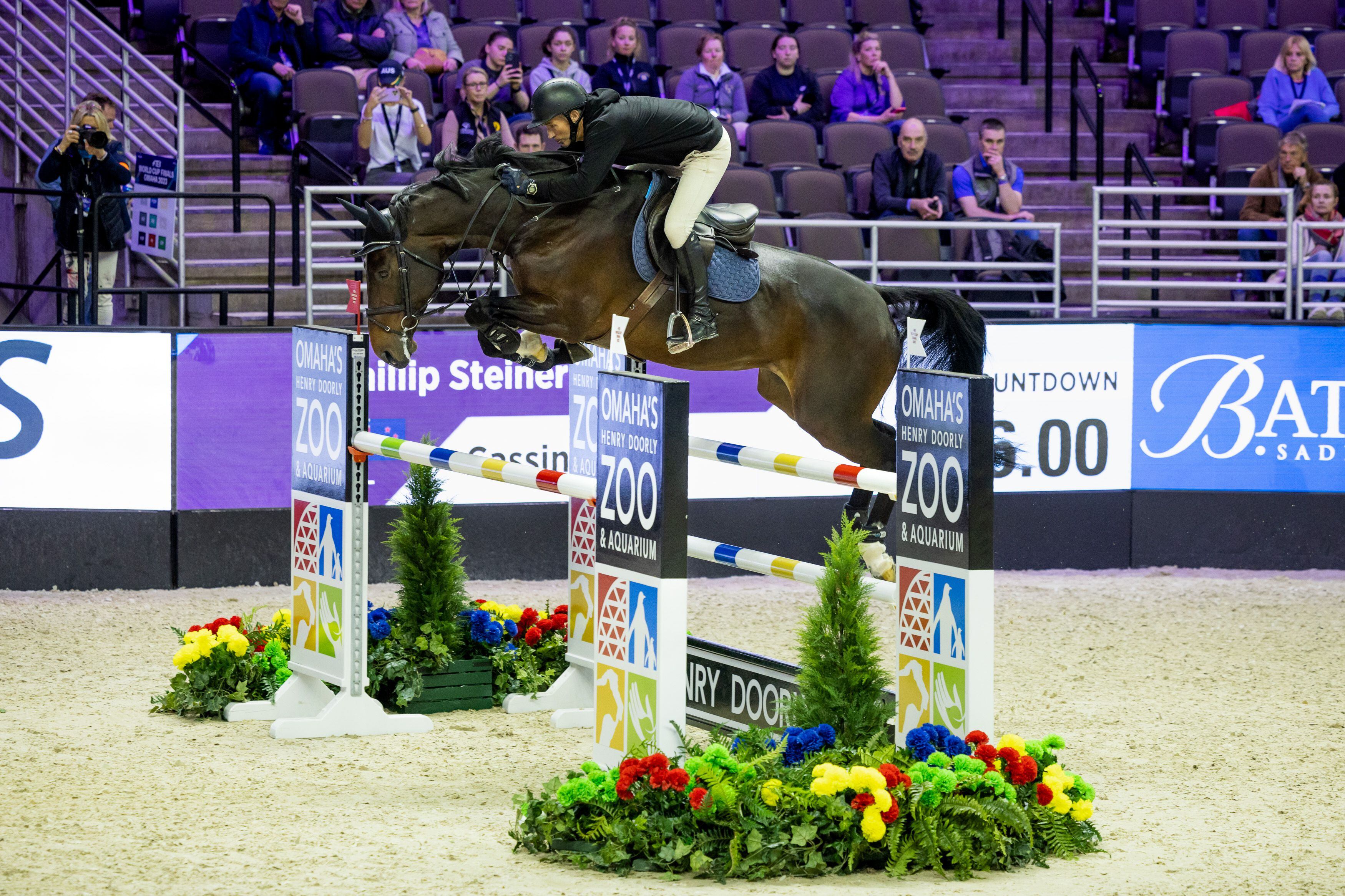 Equestrian sports Tauranga s Phillip Steiner competing in Longines