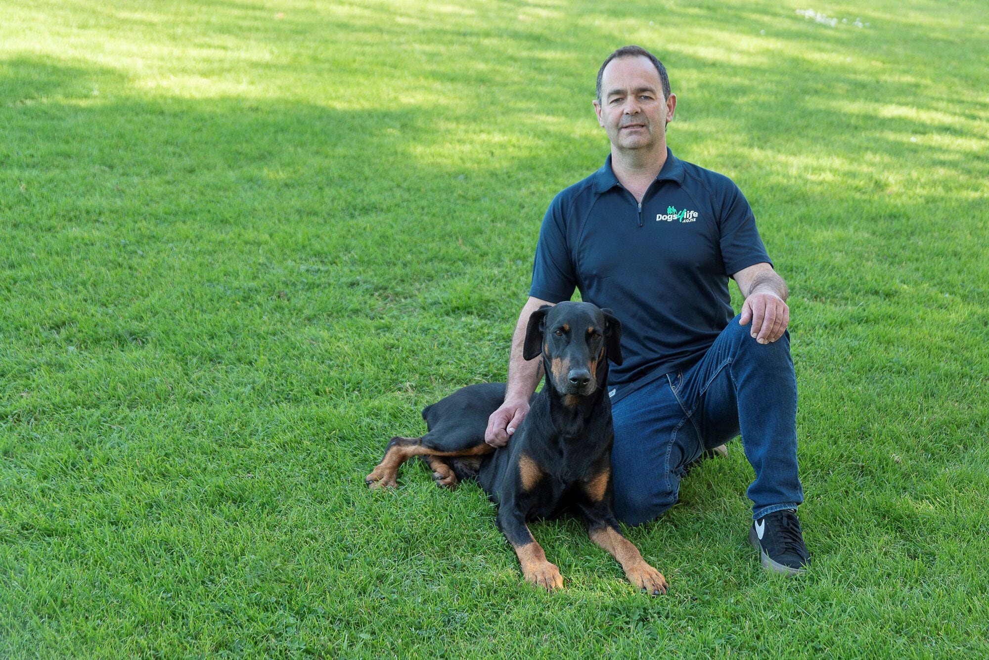 Nick Wilson and his dog Lars will be at the Doggy Day Out. Photo / Supplied