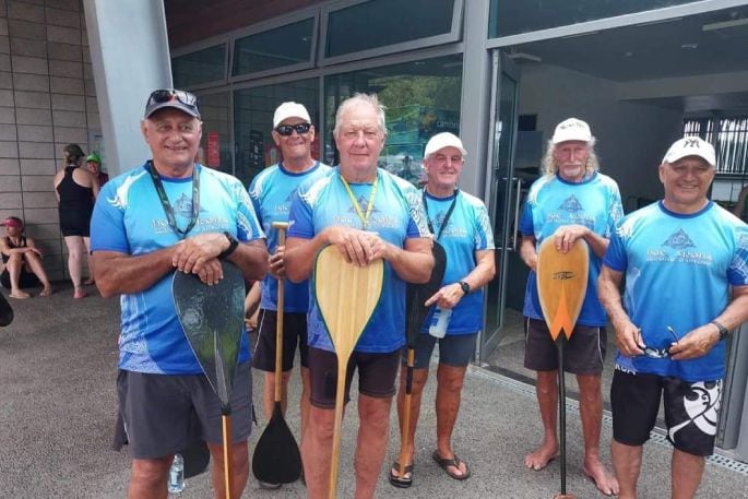 The Fluffy Slippers waka ama team. Photo / File