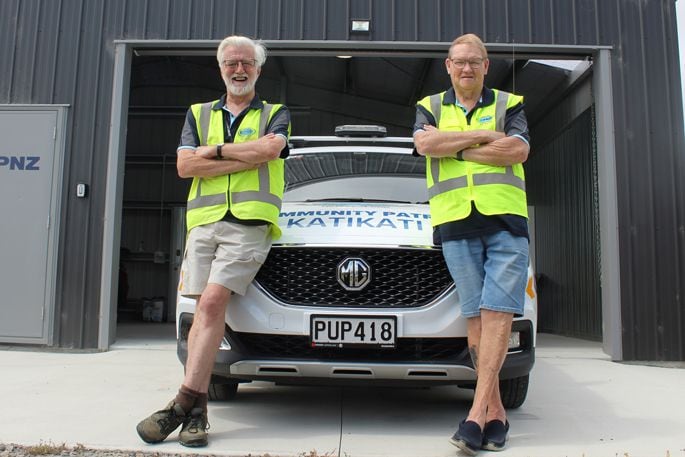 Euan Neil and Ross Sutherland, of Katikati Community Patrols.