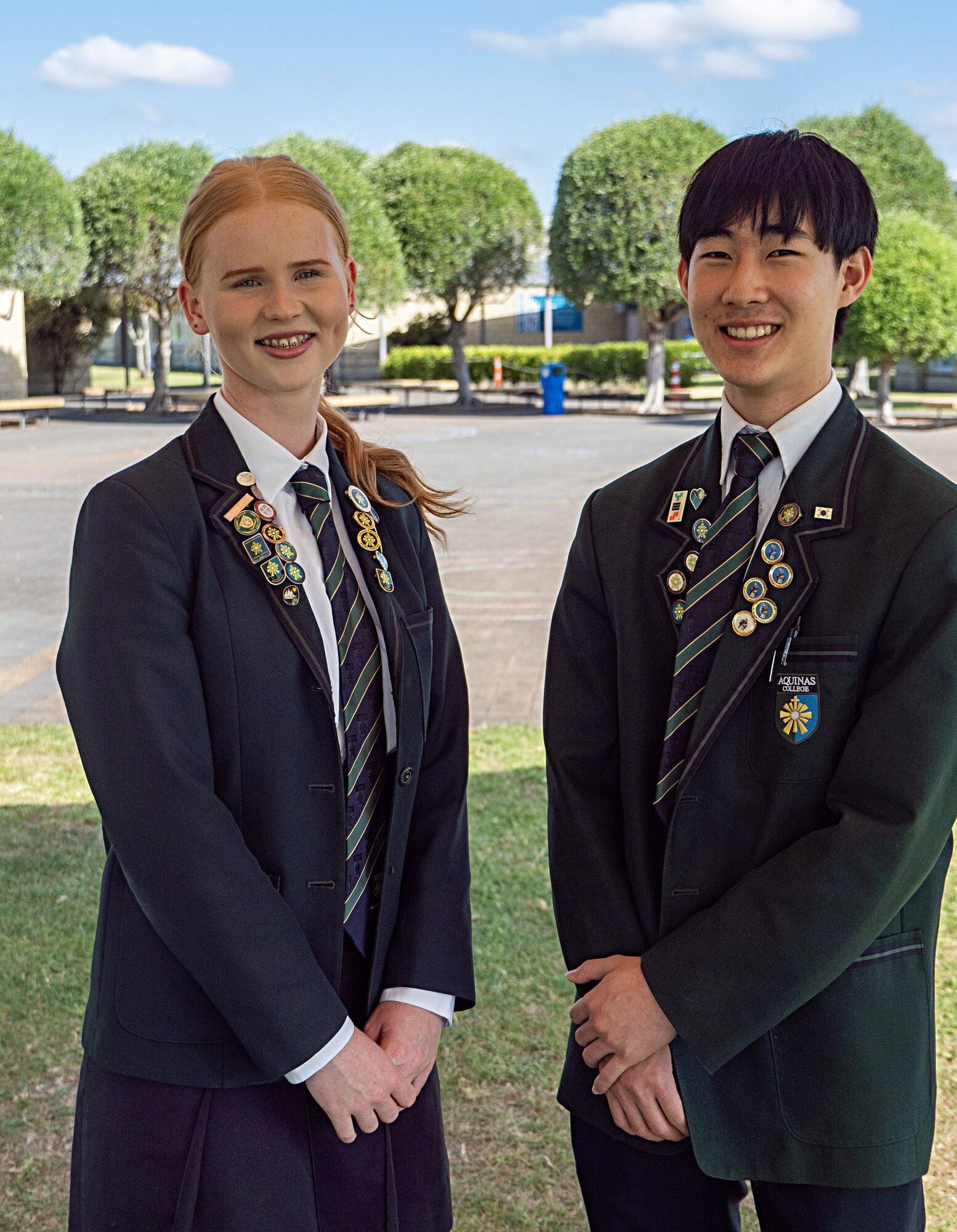  Aquinas College Year 12 student Monique Faire received NZ top scholar in Biology, while former student Eric Shin, received an outstanding scholarship in physics.