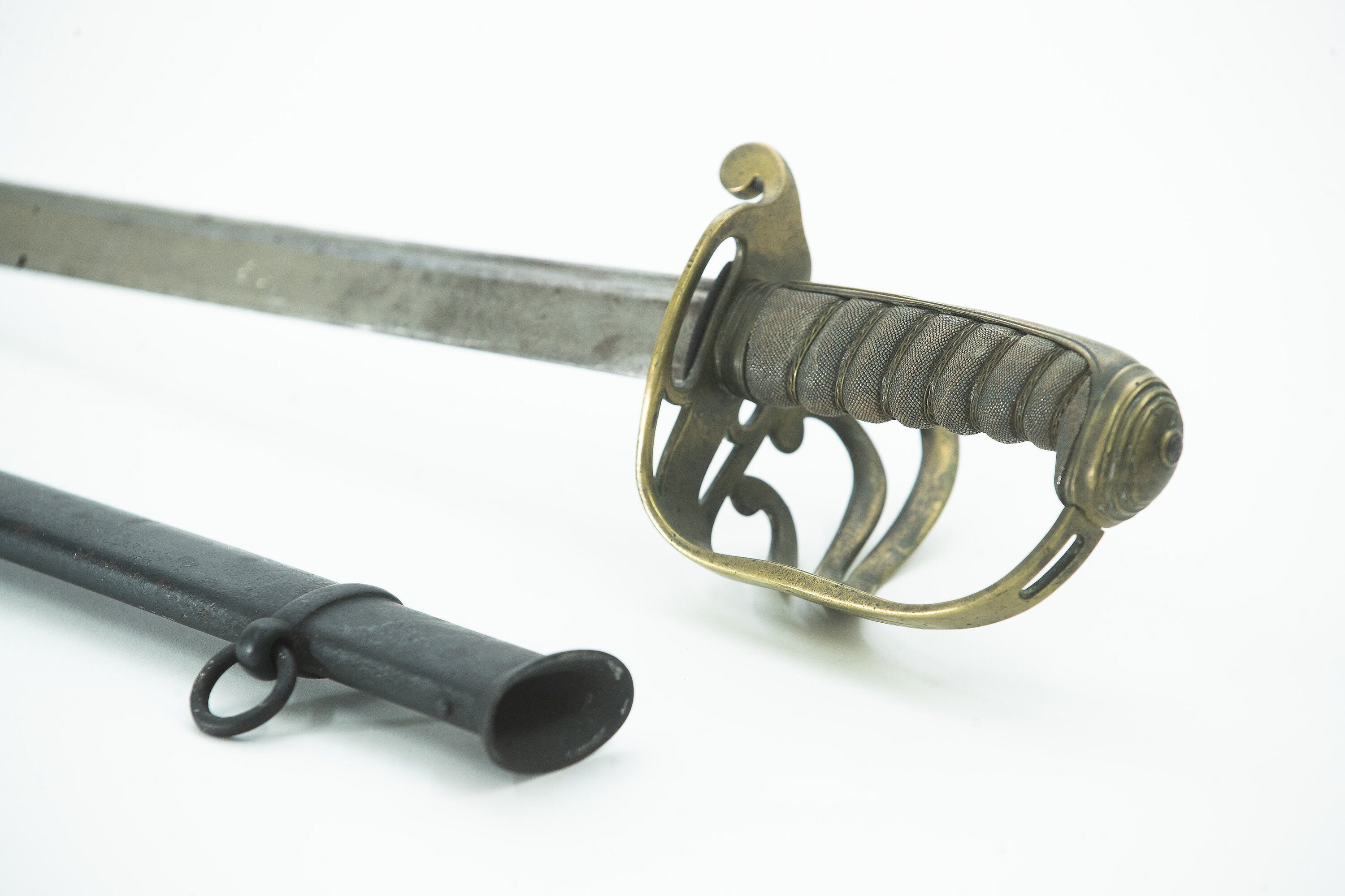 A sword and scabbard owned by Captain Arthur Algernon Crapp. Photo / John Borren.