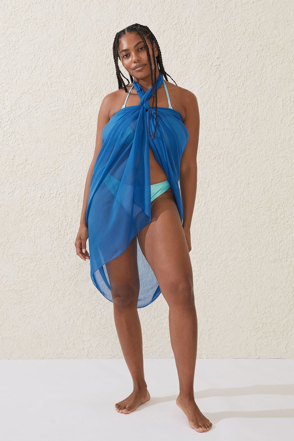 Plus size sarong hot sale cover up