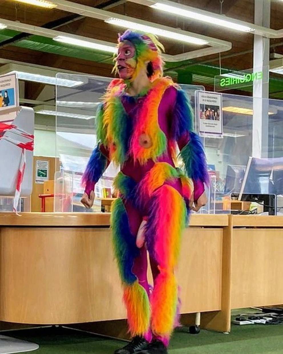 london library monkey suit