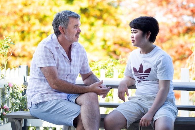 Daniel with his dad, Neil.