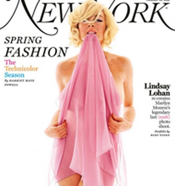 Lindsay Lohan Naked Pussy - Lindsay Lohan poses naked for Marilyn Monroe 'tribute' - NZ Herald