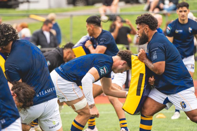 Bay of Plenty Steamers in training at Blake Park. Photo / Bay of Plenty Rugby Union