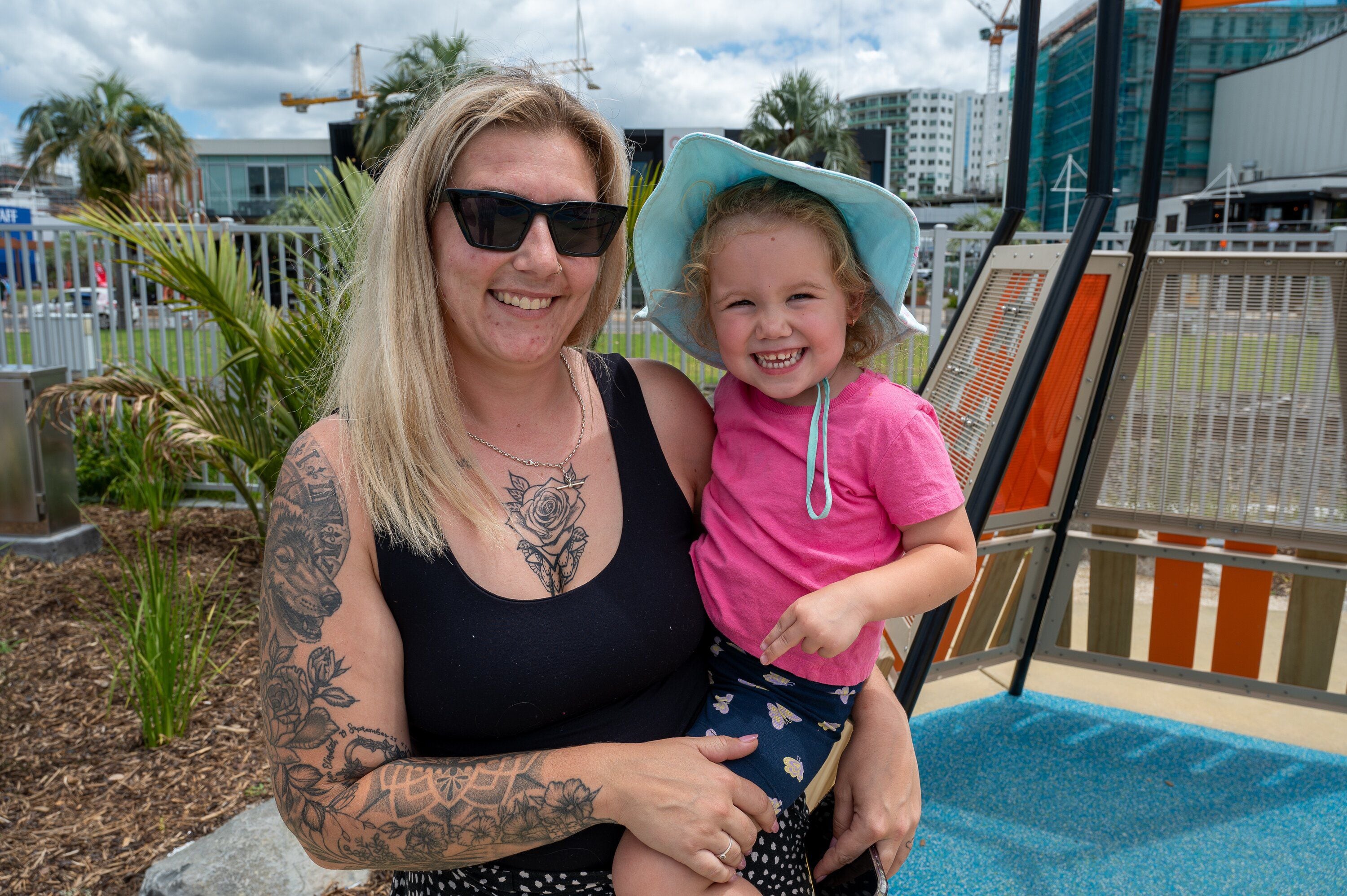 Renee Claxton from Greerton was hanging out with her daughter Ivy for the day.