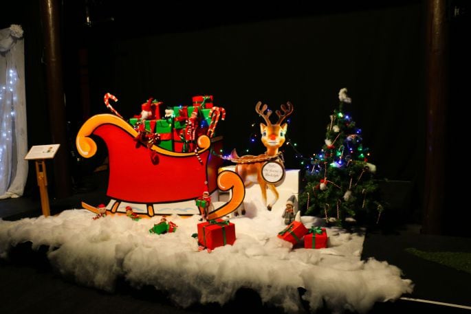 A scene from the 2023 Santa’s Christmas Grotto at The Arts Junction in Katikati.