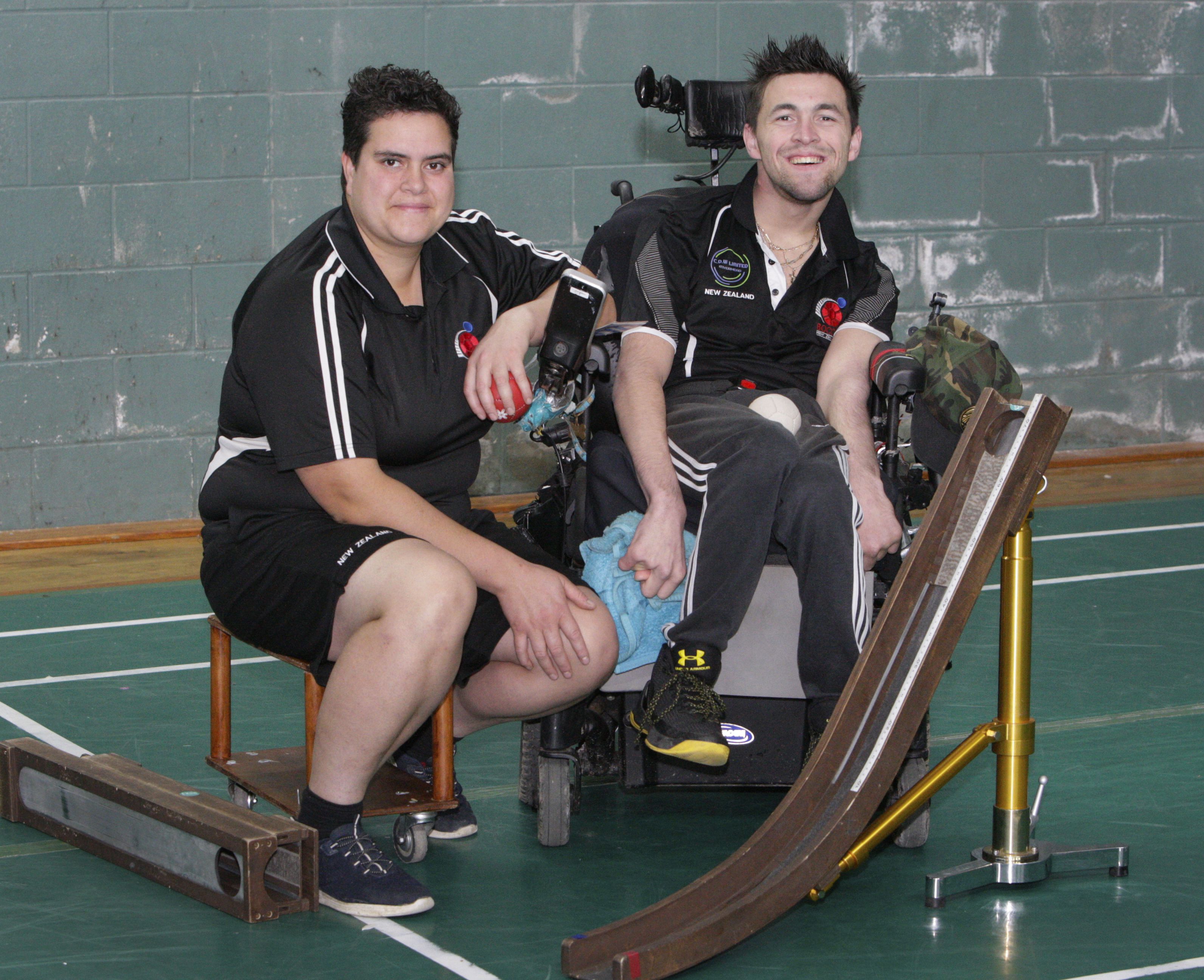 Whang rei Boccia player Troy Robertson eyes up the 2024 Paralympic