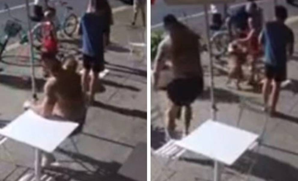 CCTV captures horror moment boy attacked by dog at Gold Coast cafe - NZ