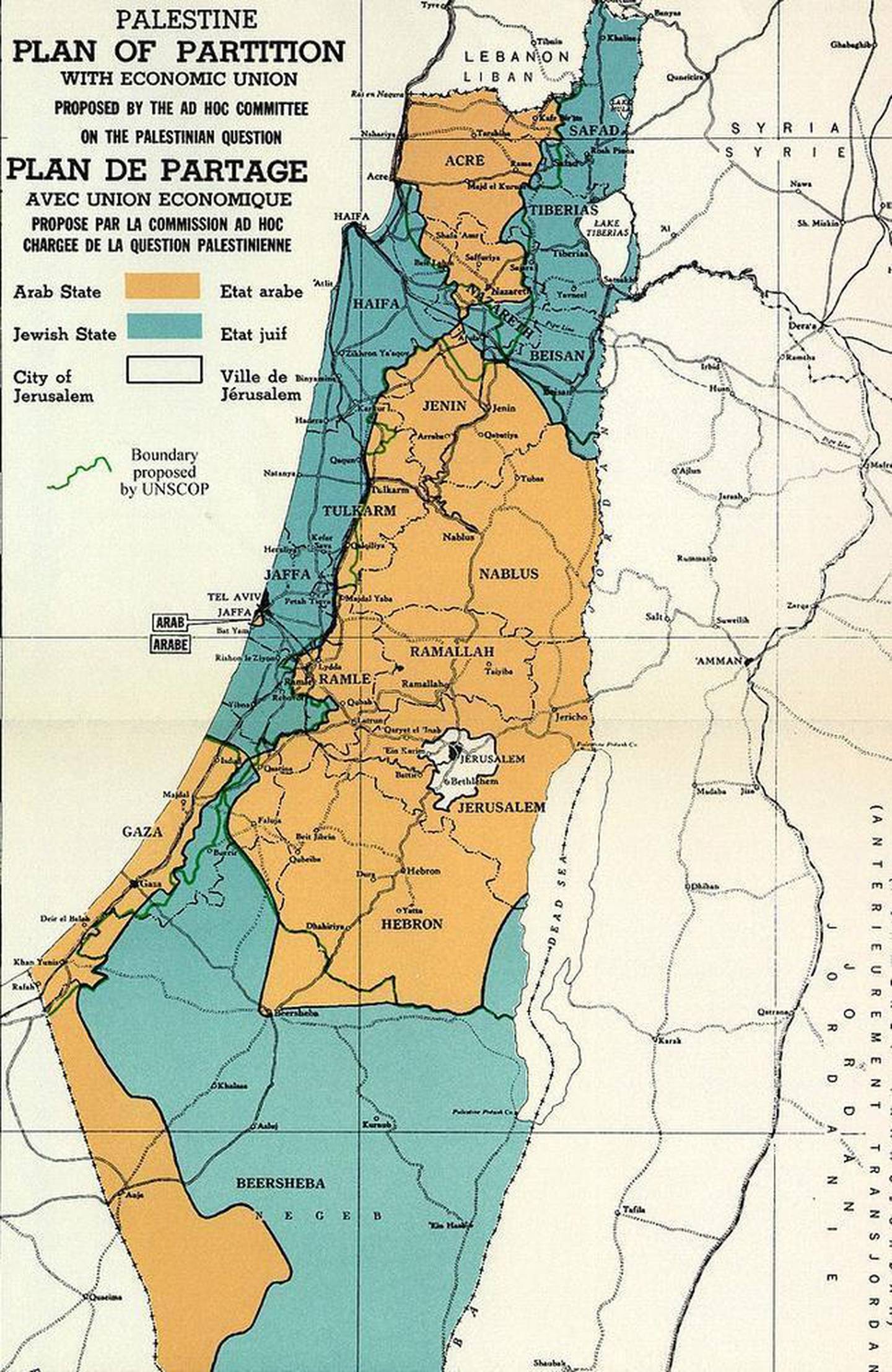 Israel and Palestine conflict 70yearold map at heart of crisis NZ