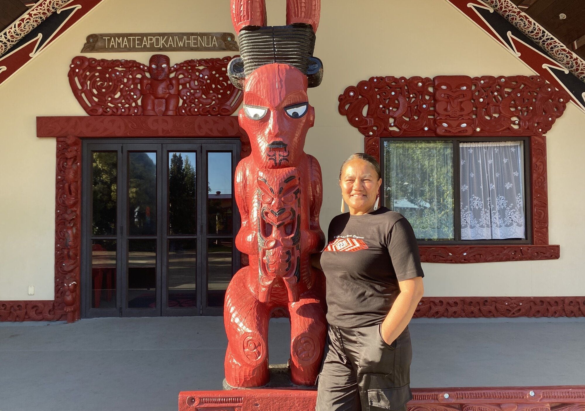 Kura Martin-Tukaokao, 59, chairwoman of Te Kapa Haka o Ngāti Ranginui, at Huria Marae in Tauranga. Photo / Aleyna Martinez