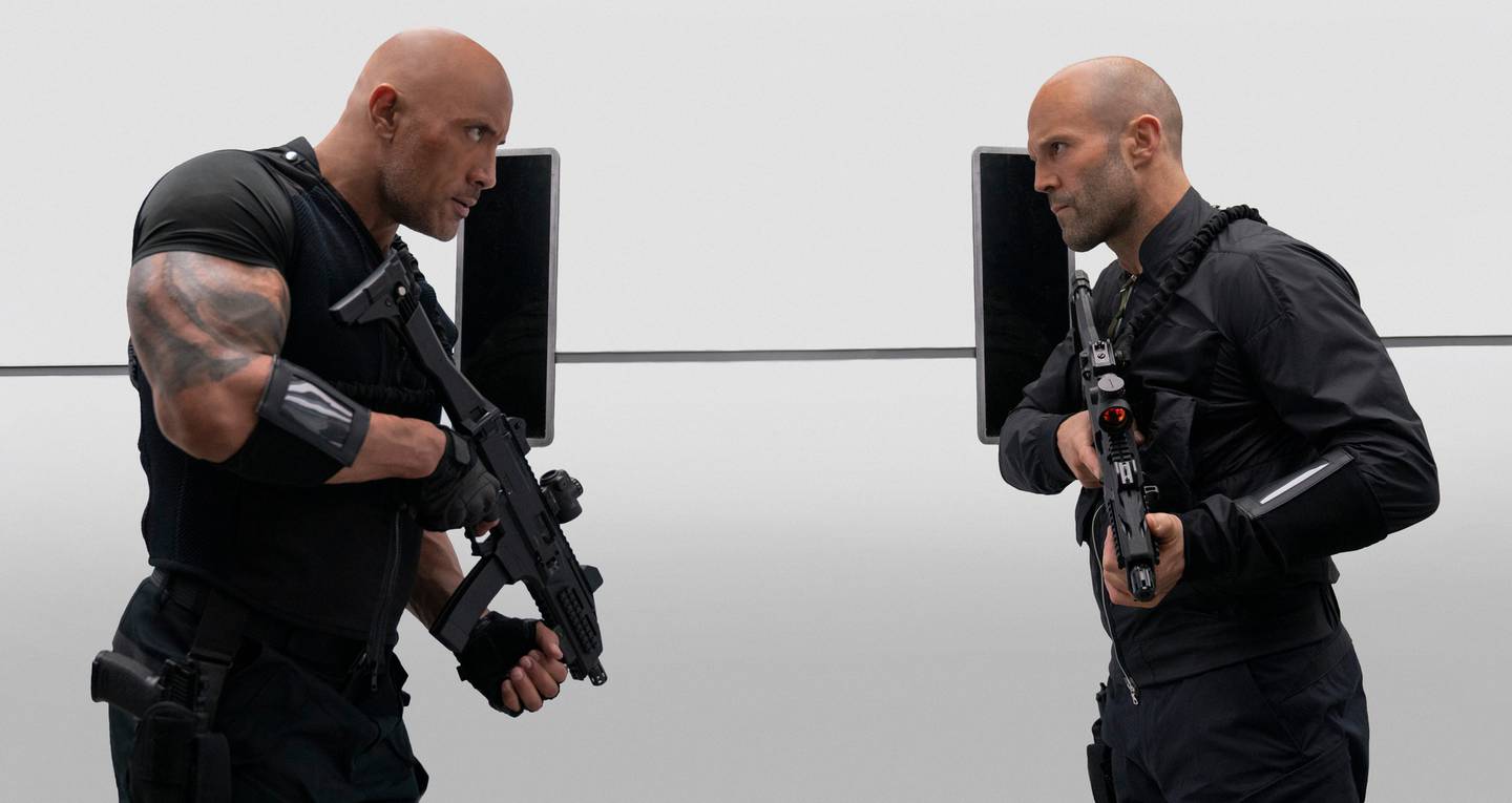 Dwayne 'The Rock' Johnson and Jason Statham in Fast & Furious Presents: Hobbs & Shaw. Photo / AP