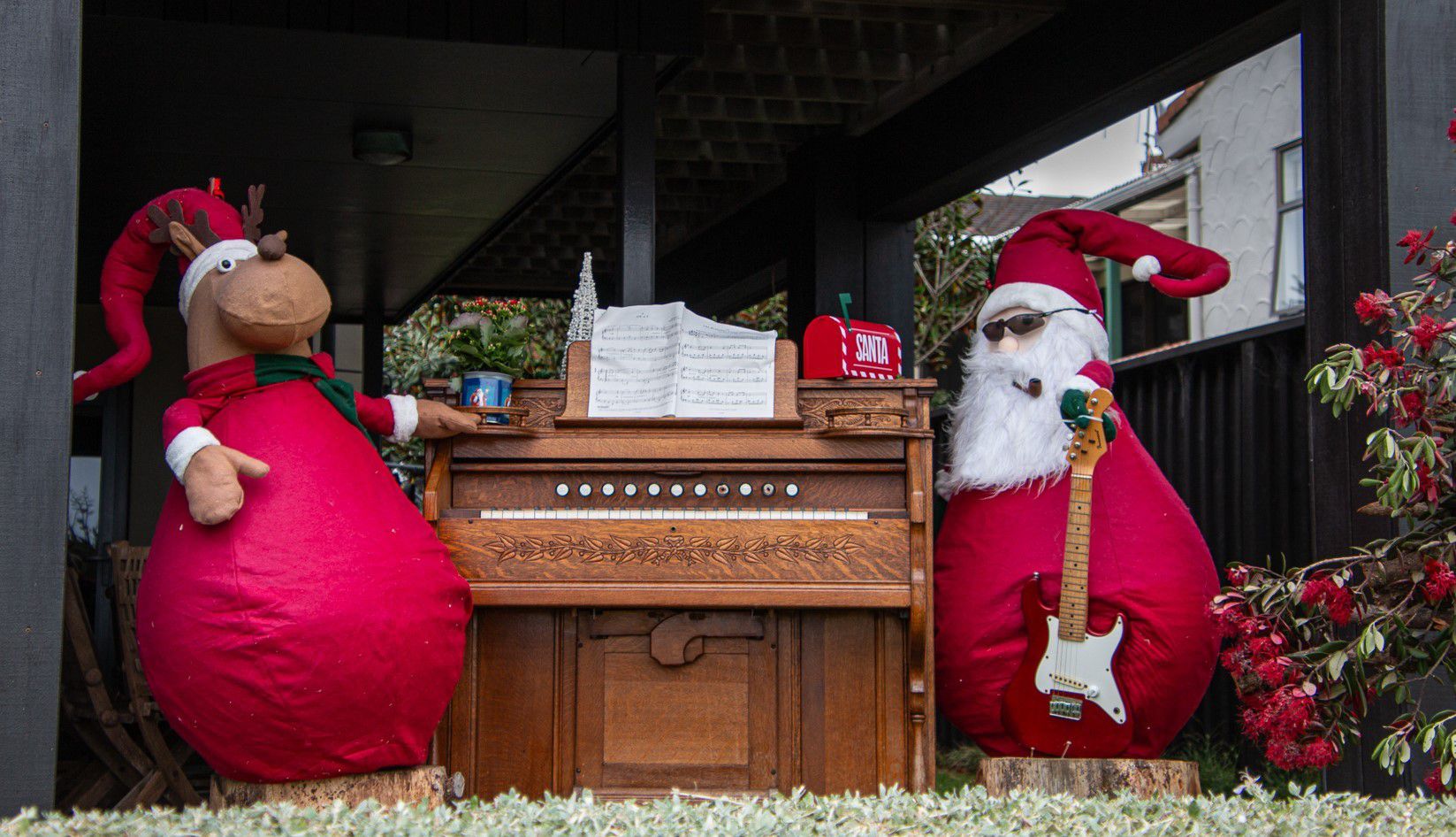 The iconic life-size Christmas Nutcracker Band display on Marine Parade is being auctioned off, all proceeds will go to Mount Surf Club. Photo / supplied