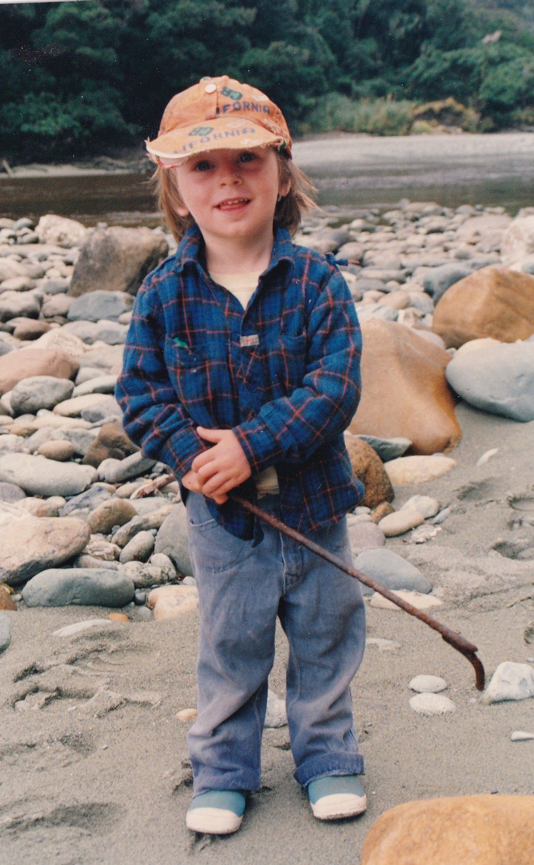 Premium Photo  Toddler boy holding a fishing rod boy wearing