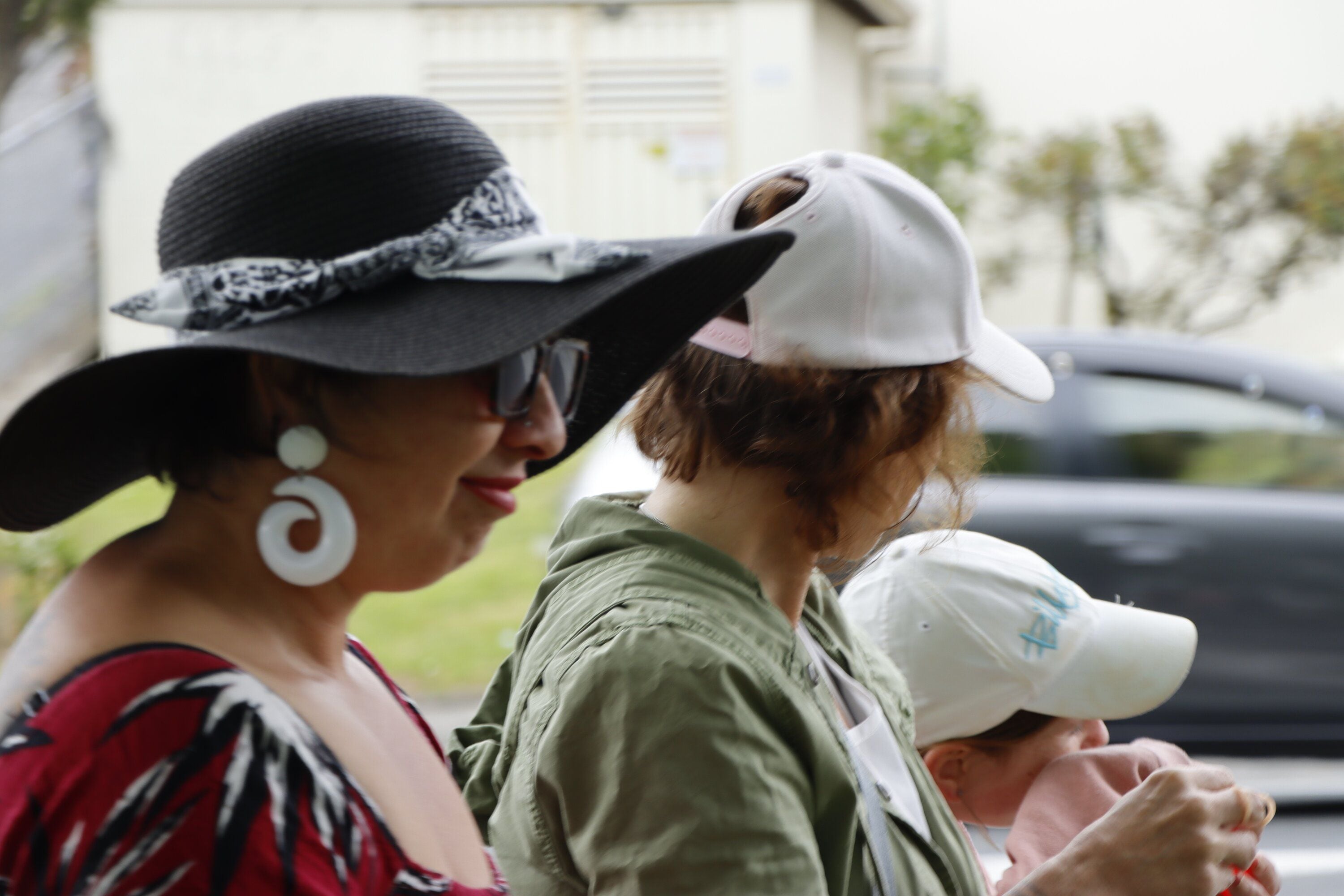 Bubble Walk participants walked along Devonport Rd, and there were tears in eyes as families remembered their lost loved ones. Photo / Tom Eley