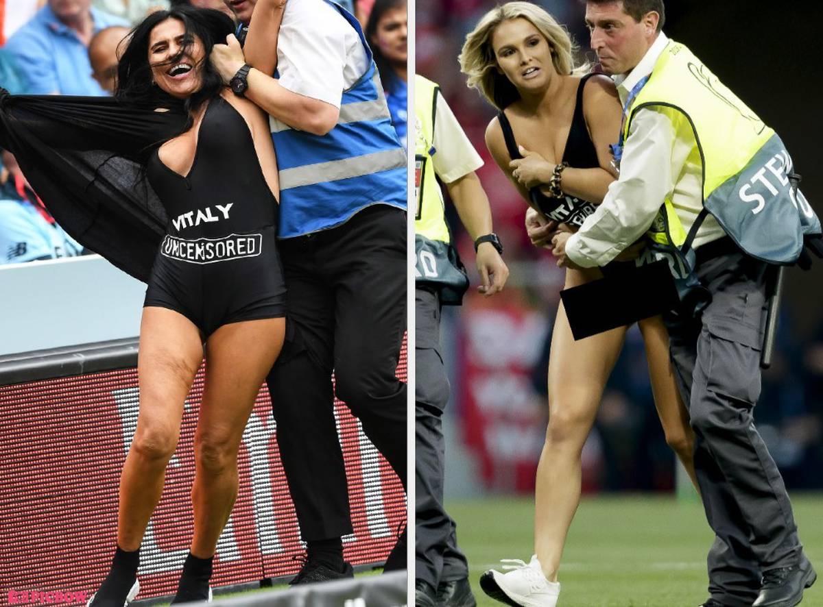 female streaker all blacks