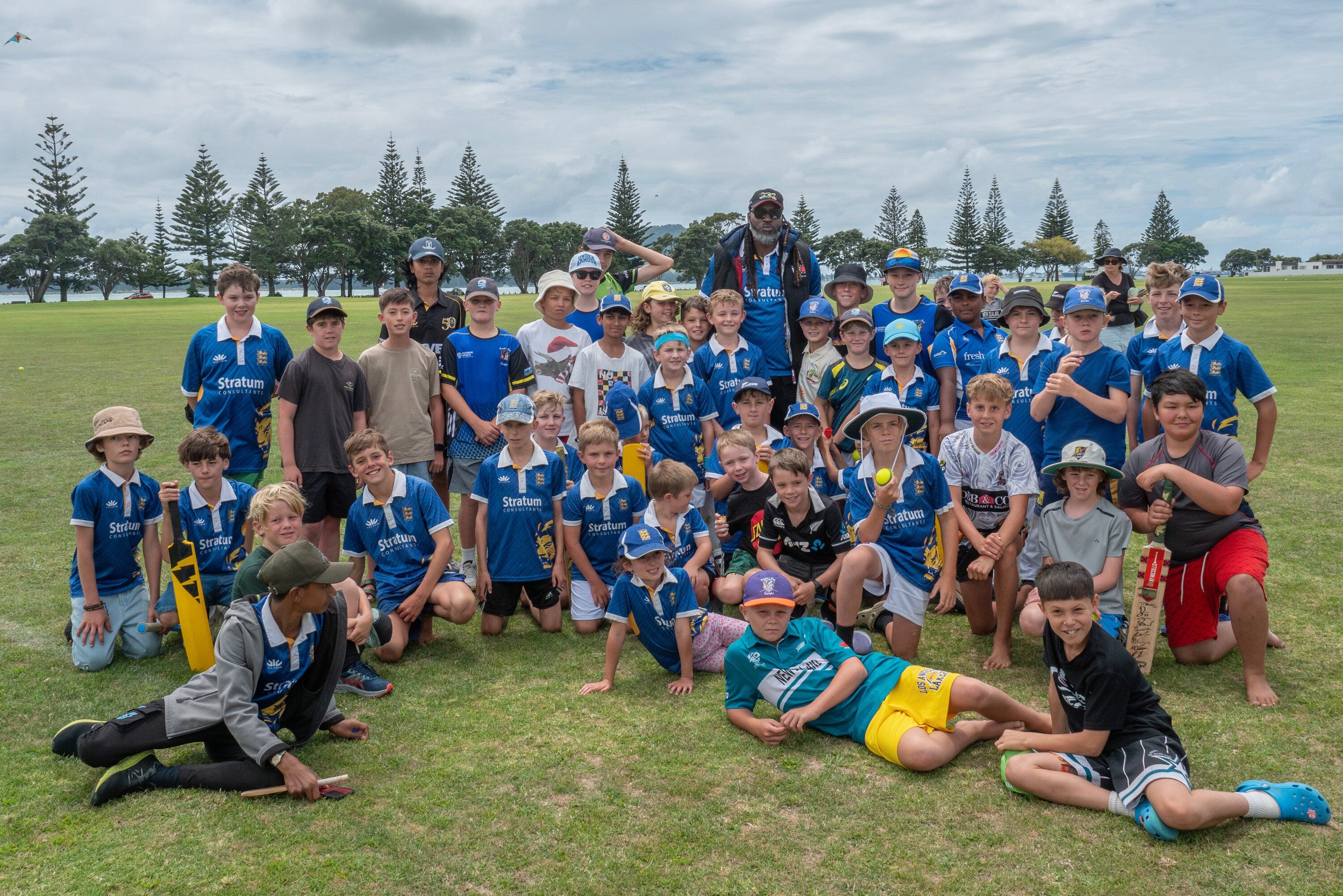  Chris Gayle was at Fergusson Park on Monday, where he hung out, signed autographs and inspired the next generation of cricketers.