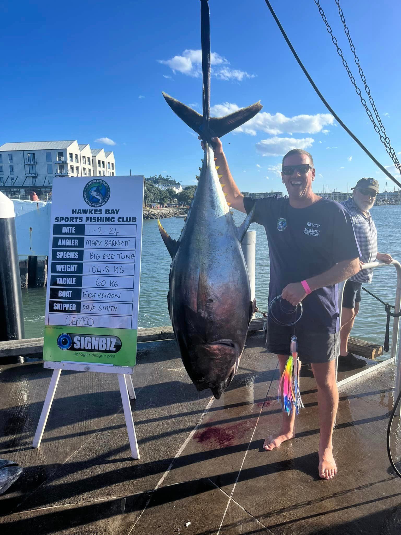 Judgment day Saturday at Napier's Megafish, with marlin caught in