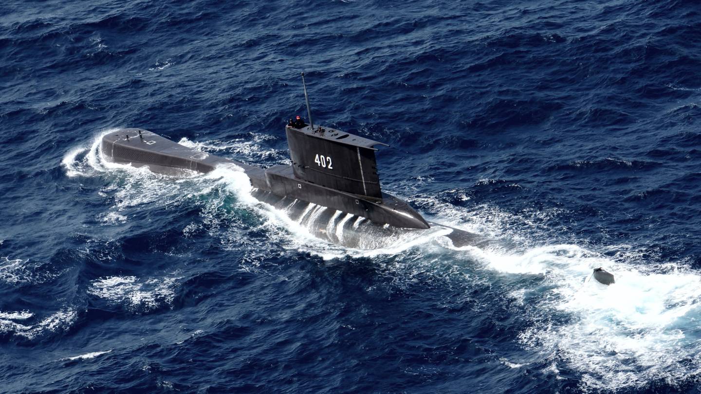The KRI Nanggala submarine is believed to have disappeared in waters about 95km north of Bali. Photo / AP