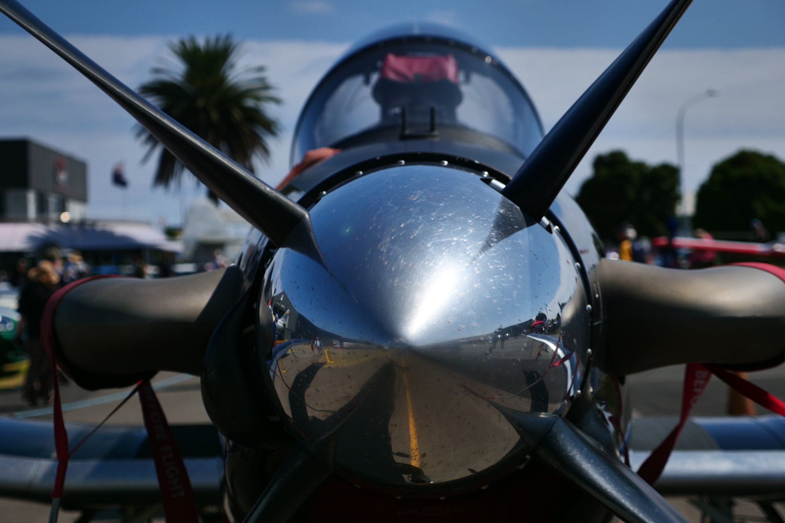  The T-6C Texan II flown by Michael Williams.