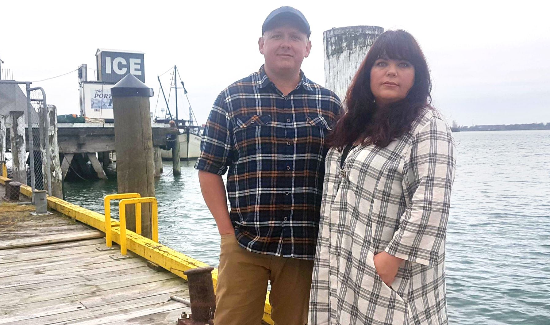 Fishing company owners Dan and Erika Harvey. Photo / Sandra Conchie. 