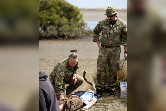 Sergeant Nadia Currie during her individual scenario assessment. Photo / RNZAF / Jalesa Nomani