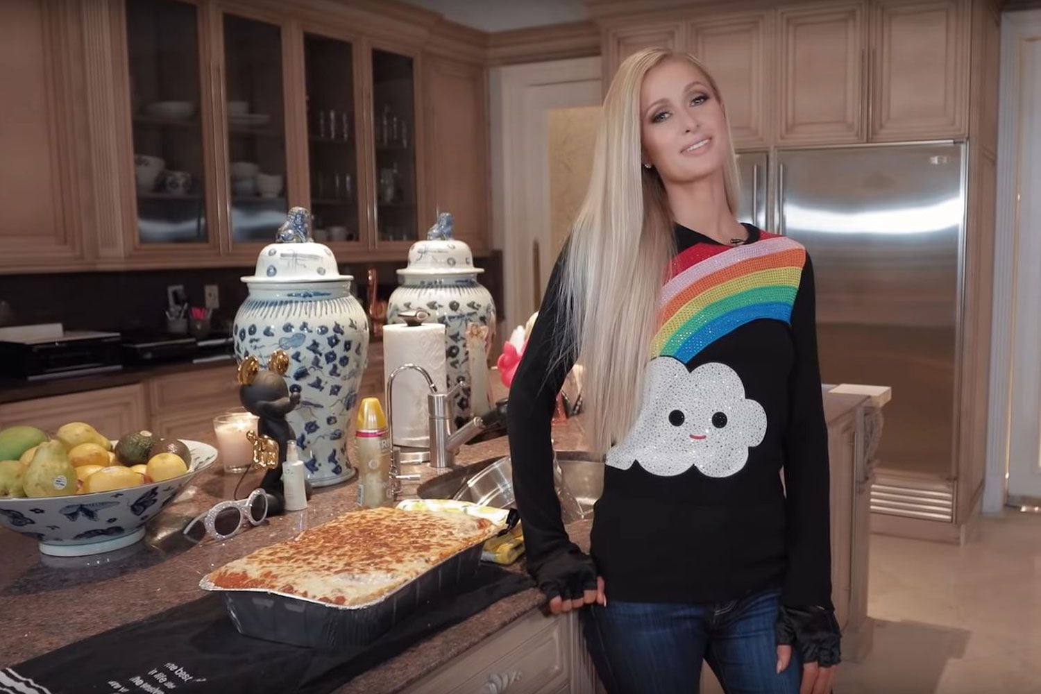 Paris Hilton Proves That Pink Works In Any Space, Even Your Kitchen