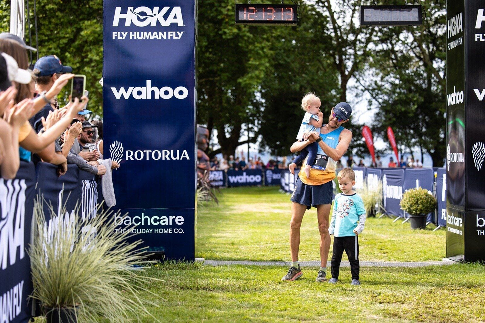 Hayden Hawks finished second in the T102 Tarawera UltraMarathon race on his last visit to New Zealand in 2023. Photo / Graeme Murray