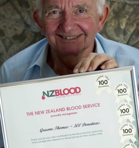 Reason to give: It's in his blood - NZ Herald