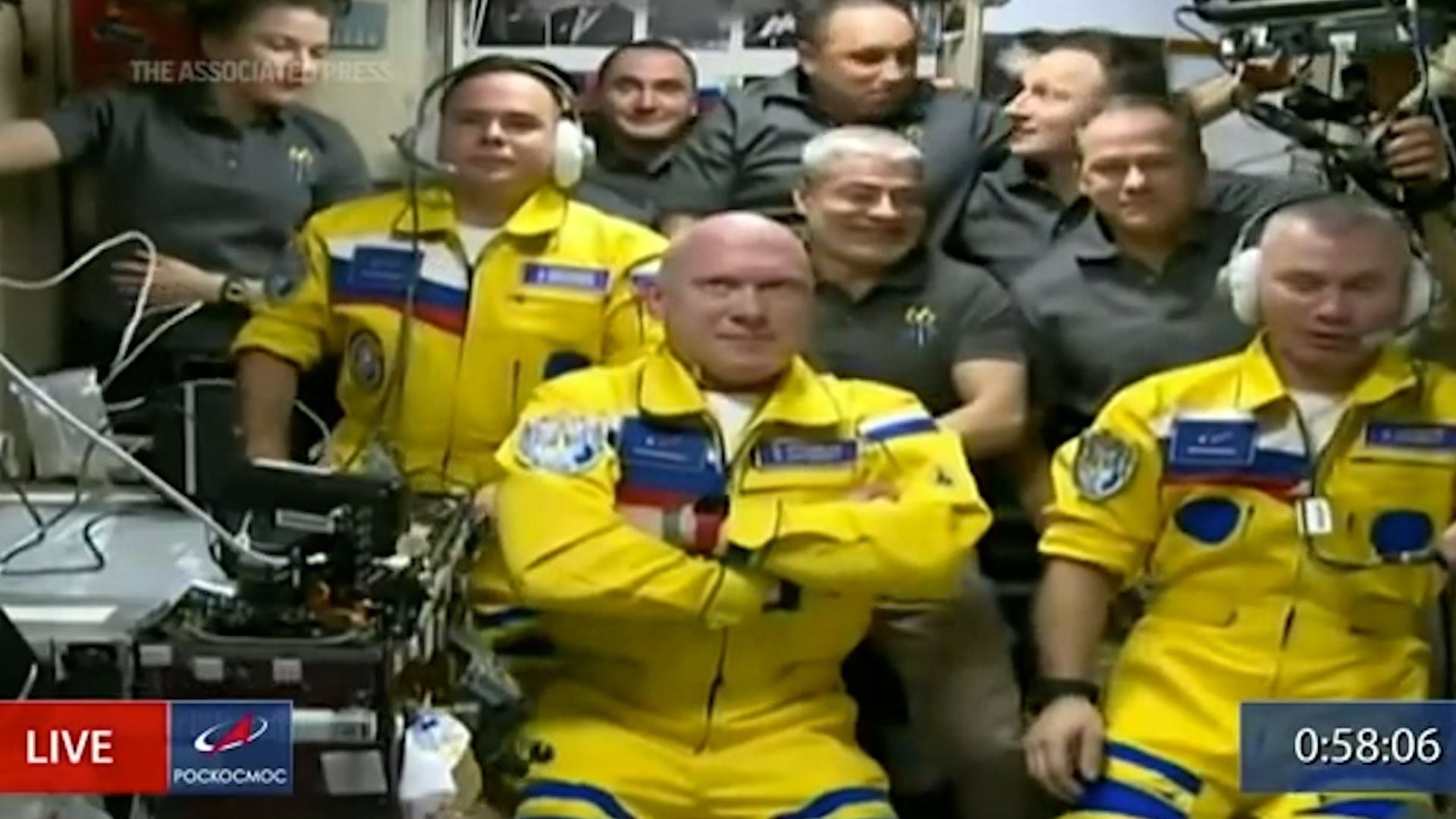 Are Yellow Uniforms Worn by Cosmonauts A Show of Support for Ukraine?