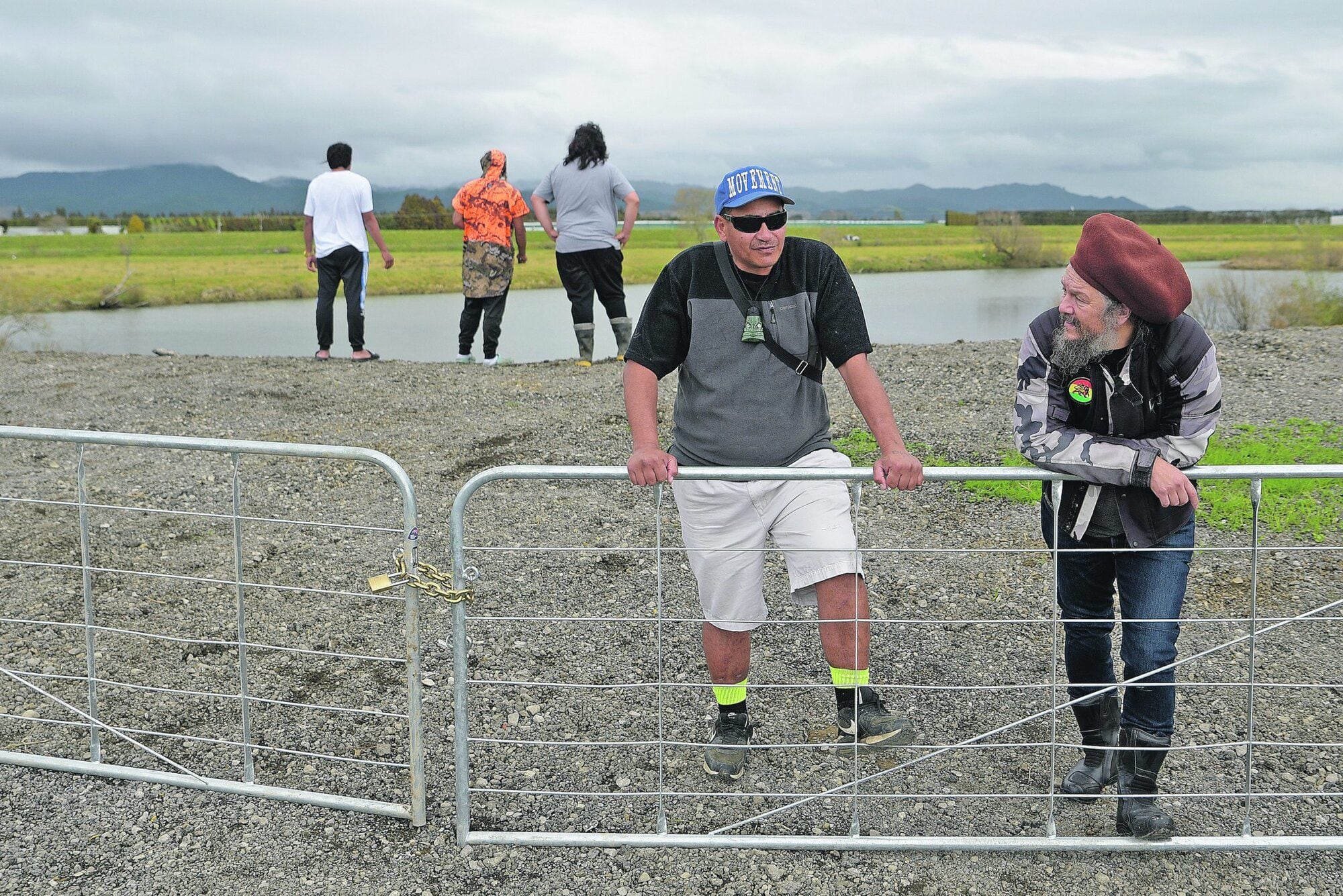  Darren Ohlson and Nandor Tanczos are on board with the idea of opening up riverside land for a motocross track in Whakatāne. 
Photo / Whakatāne Beacon