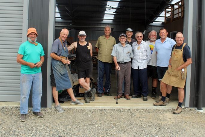 The menfolk take a break from their projects at 33 Middlebrook Drive.