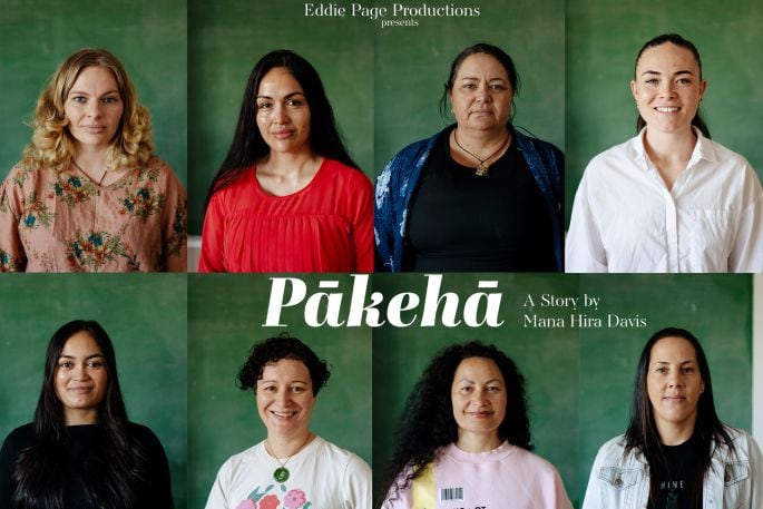 Eight of the main cast for Pākehā. Photo / Supplied