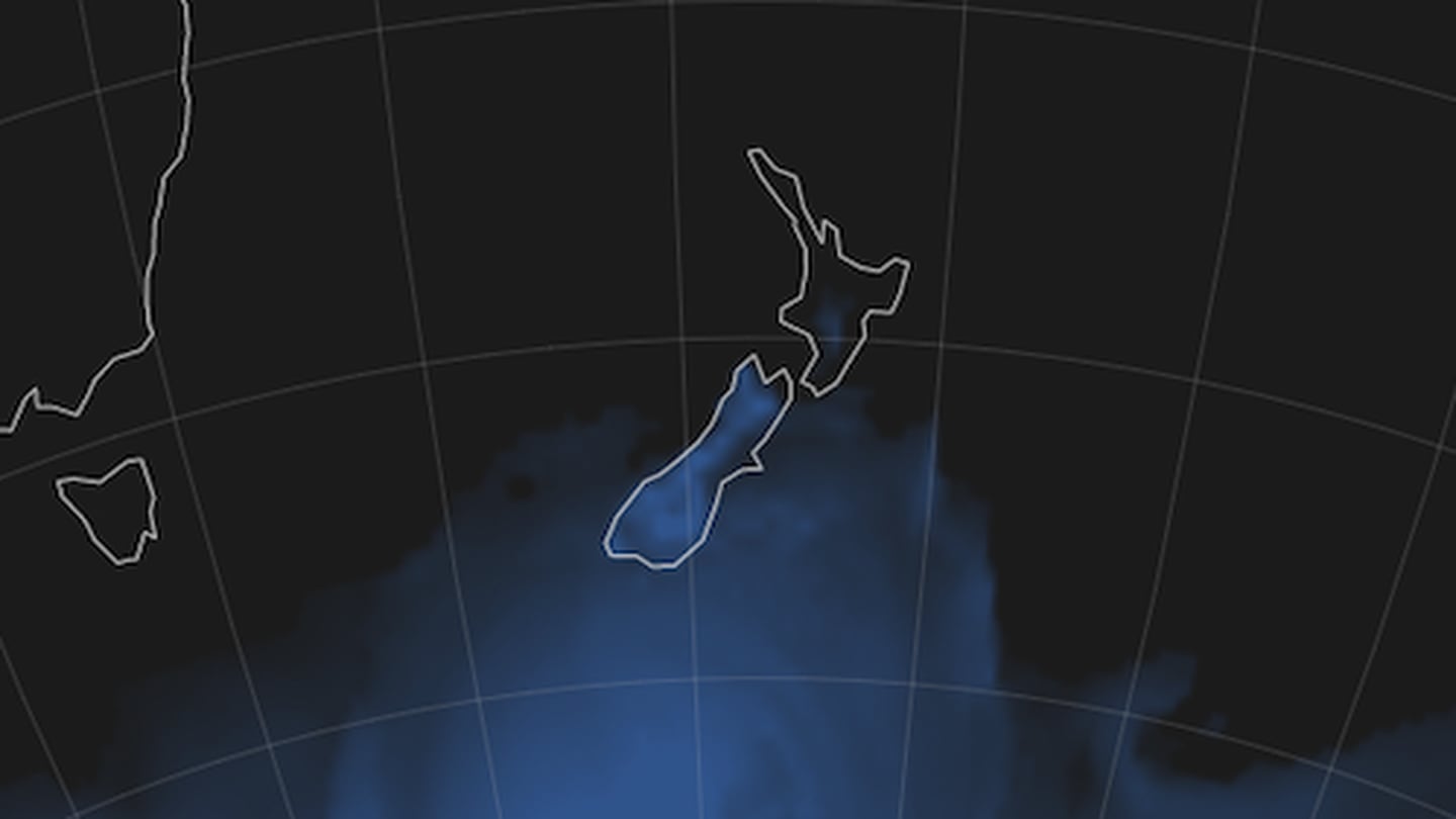 In this graphic windchill below zero is shown in blue. Image / WeatherWatch 